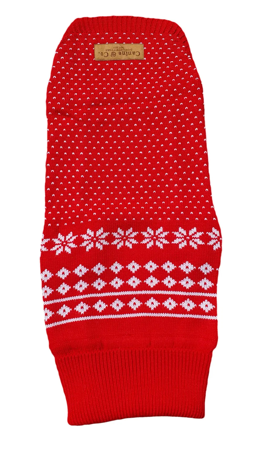The Bailey Fair Isle - White on Red
